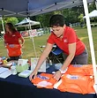 A person volunteering for the Anchor Down Ultra Marathon.